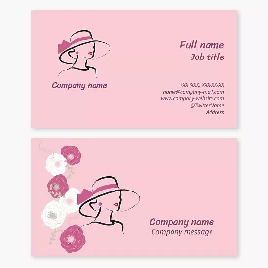 Fashion Accessories, Beauty salon business card template