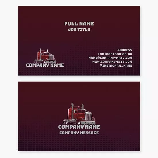 Trucking Business Card Template