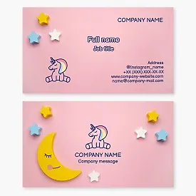 Unicorn | Kids Toys Store | Kids Business Card Template