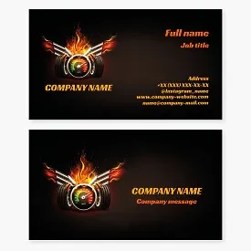 Business card template Car