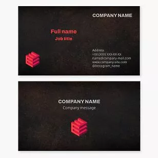 Generic Company Logo Business Card Template