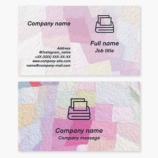 Bedding Business Card Template