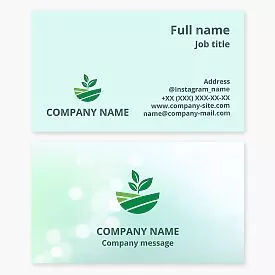 Agriculture Business Card Template