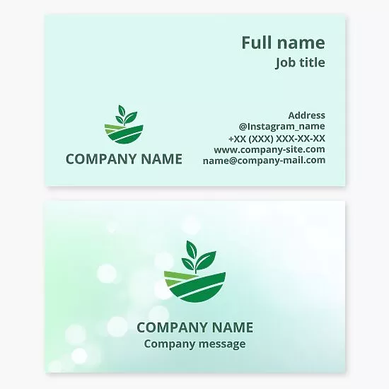 Agriculture Business Card Template