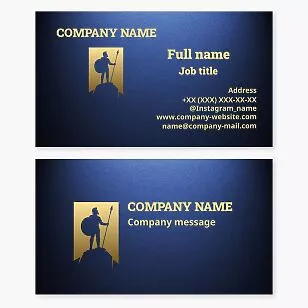 Spartan business card template