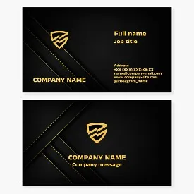 Business card template. Business protection. Business and process insurance.
