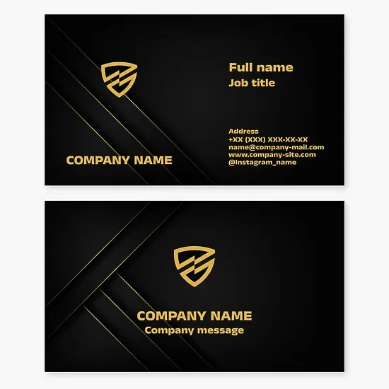 Business card template. Business protection. Business and process insurance.