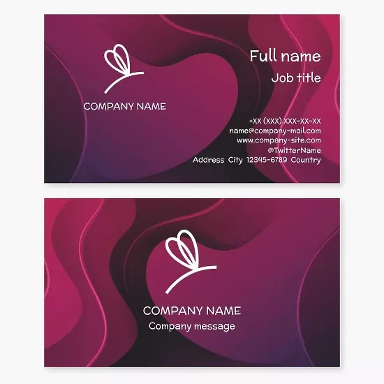 Business Card Template Biologist