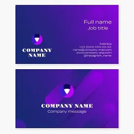 Business card template. Abstraction.