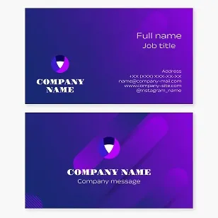 Business card template. Abstraction.
