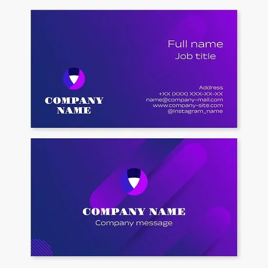 Business card template. Abstraction.