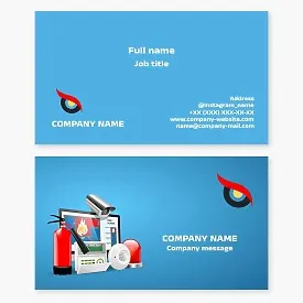 Security System and Security System Equipment Business Card Template.