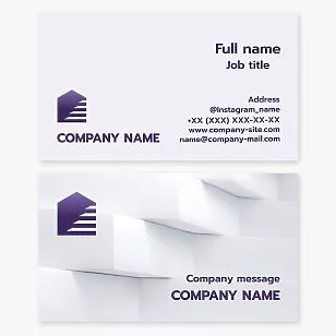 Abstract House Business Card Template