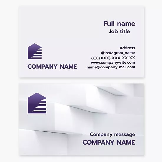 Abstract House Business Card Template