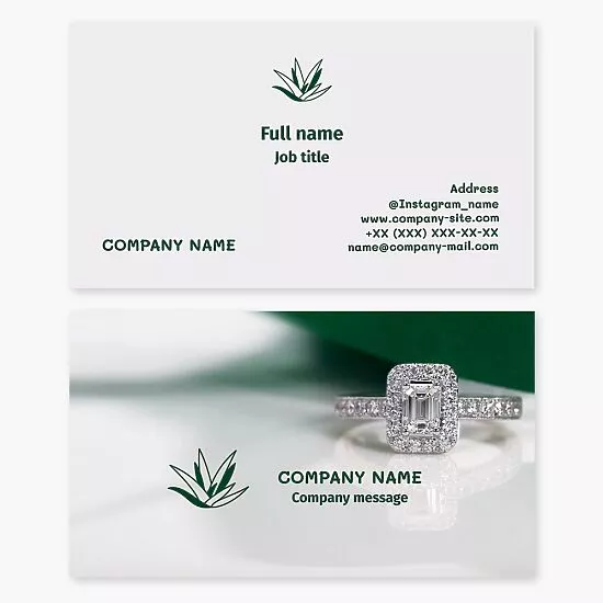 Jewelry Business Card Template