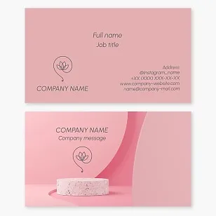 Stunning Beauty/Jewelry Business Card Template