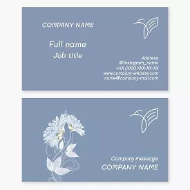 Hummingbird. Business Card Template