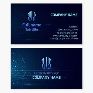 Technology Business Card Template