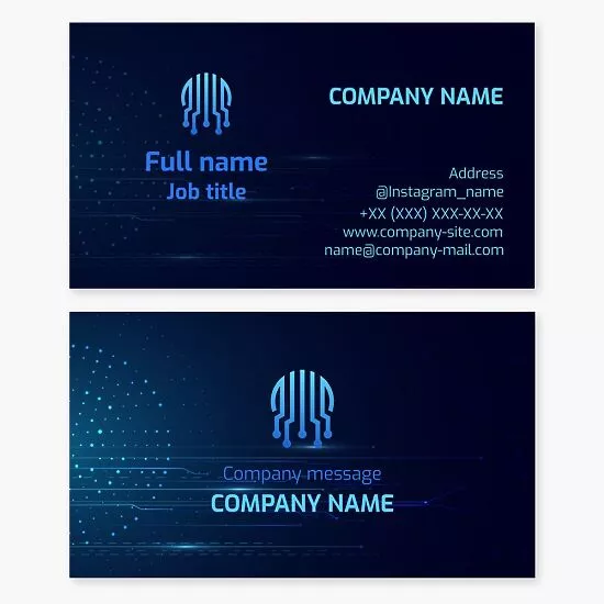 Technology Business Card Template