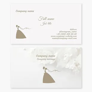 Bridal Shop Business Card Template