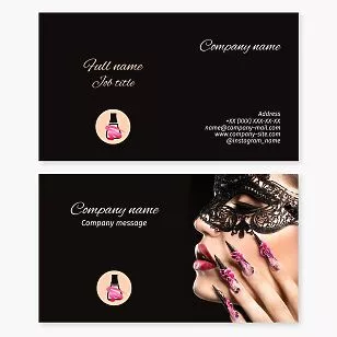 Nail Salon | Nail Artist | Nail Polish Business Card Template