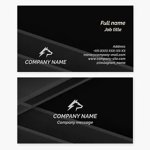 Business card template. Abstract. Wolf. A symbol of freedom, courage, strength, endurance, and loyalty to the pack.