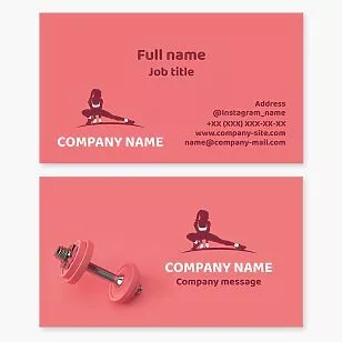 Fitness Business Card Template