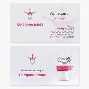 Business card template Event studio for children