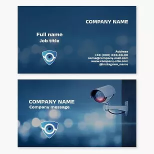 Security Camera Business Card Template