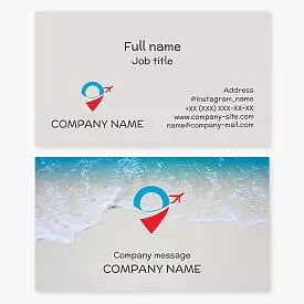 Travel Agency Business Card Template