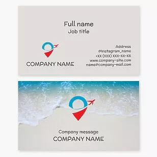 Travel Agency Business Card Template