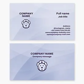 Dog Paw | Pet Grooming Business Card Template | Dog Breeding | Purebred Dog Breeding | Breeder.
