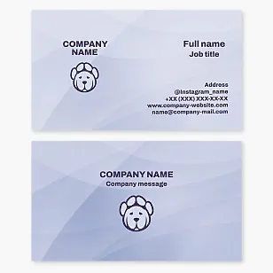Dog Paw | Pet Grooming Business Card Template | Dog Breeding | Purebred Dog Breeding | Breeder.