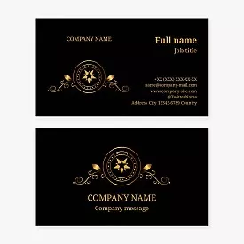 Generic Black and Gold Business Card