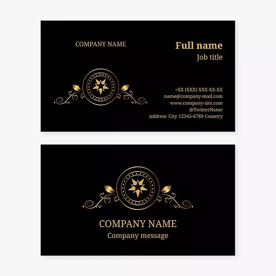 Generic Black and Gold Business Card