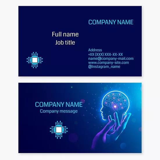 Technology Business Card Template