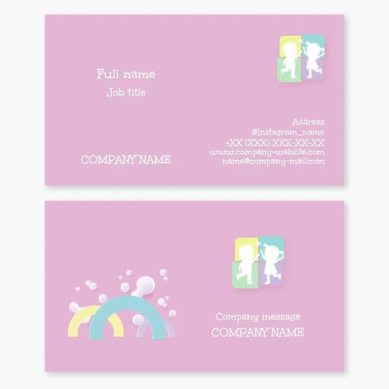 Kids Business Card Template