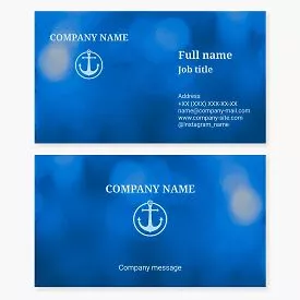 Anchor Logo Business Card Template