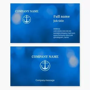 Anchor Logo Business Card Template