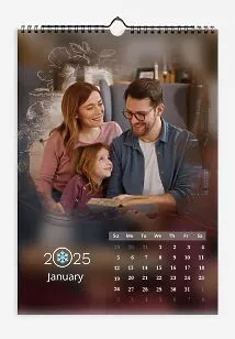 Calendar Template Parents and their Daughter