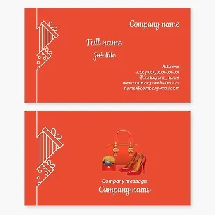 Business Card Template Gifts for Women, Women Shoes, Women Bags