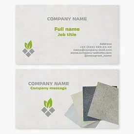 Business card template. Construction tiles.