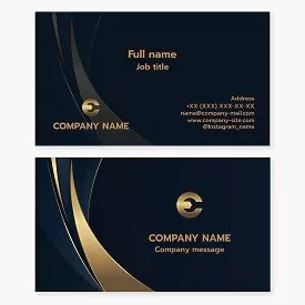 Business card template. Repair shop. Letter E.