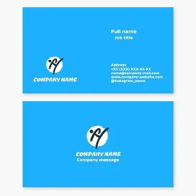 Business card template. Martial arts. Karate.