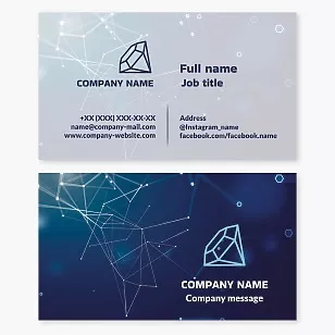 Diamond Tech Networking Business Card Template