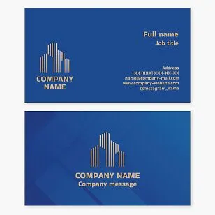 Business card template Real estate, construction, rental housing