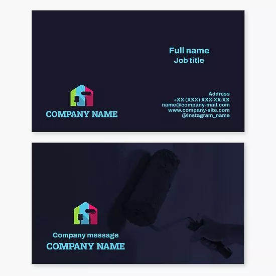 House Painter Painting Business Card Template