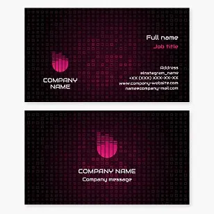 Business card template for music producer, DJ, recording studio.