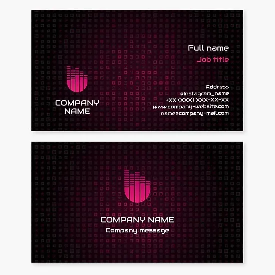 Business card template for music producer, DJ, recording studio.