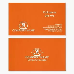 Food Delivery Service Business Card Template